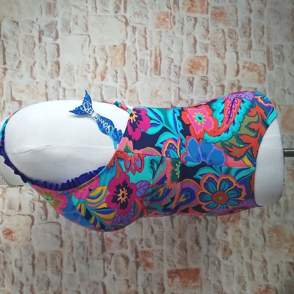 New Skinny Dippers Tapestry Swimsuit by Miraclesuit - Picture 6 of 12
